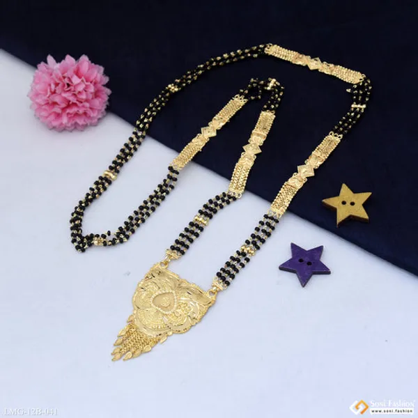 Chic_Design_Gold_Plated_Mangalsutra_For_Women_Style_B041