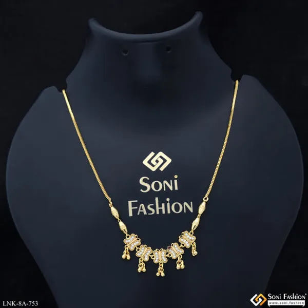 Designer_Gold_Plated_Necklace_For_Ladies_Style_A753