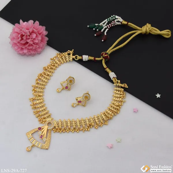 Exclusive_Design_New_Style_Gold_Plated_Necklace_Set_For_Women_Style_A727
