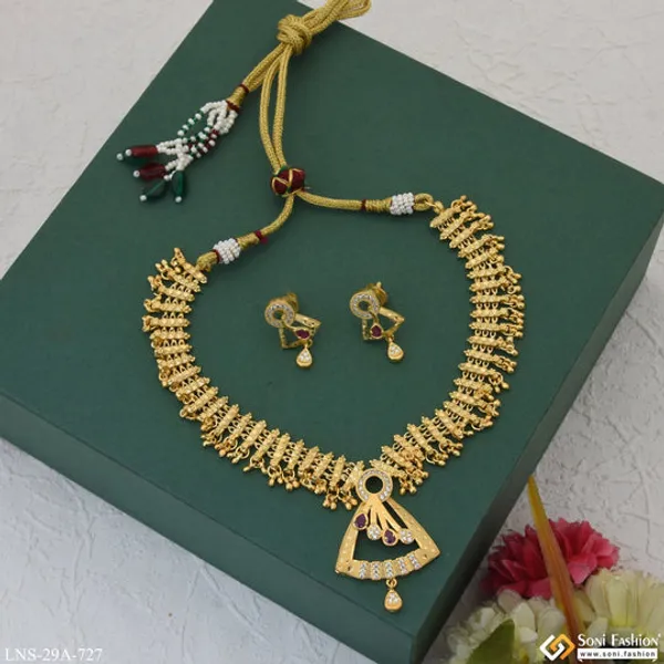 Exclusive_Design_New_Style_Gold_Plated_Necklace_Set_For_Women_Style_A727