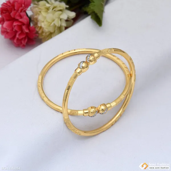 1_Gram_Gold_Plated_Glittering_Design_Bangles_For_Ladies_Style_A054