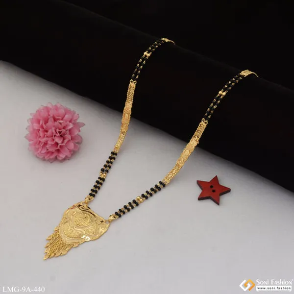 Chic_Design_Glamorous_Design_Gold_Plated_Mangalsutra_For_Women_Style_A440