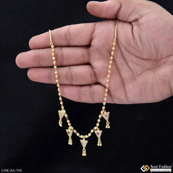 Best_Quality_Gold_Plated_Necklace_For_Ladies_Style_A754