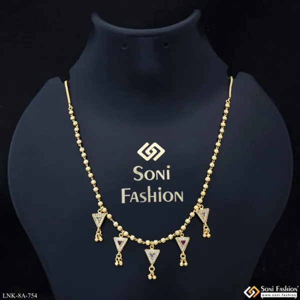 Best_Quality_Gold_Plated_Necklace_For_Ladies_Style_A754