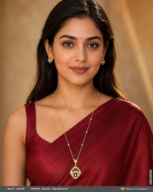 Classic_Design_Gold_Plated_Necklace_Set_For_Women_Style_B365