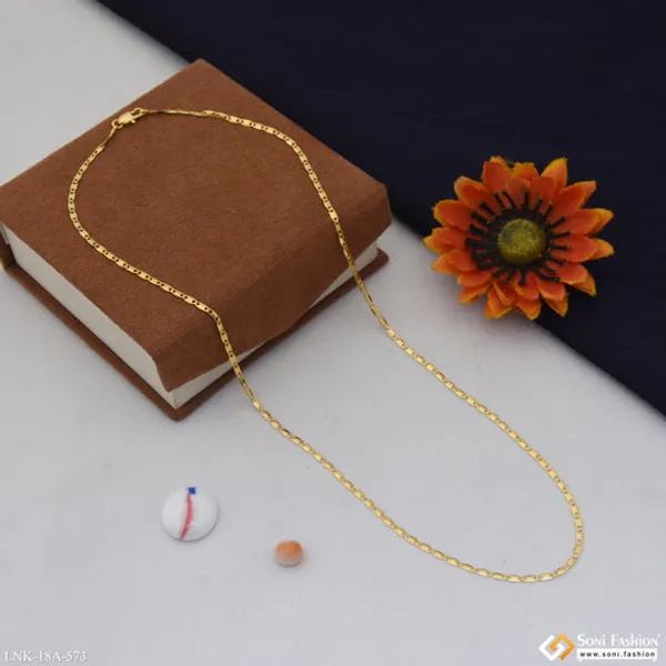 Finely_Detailed_18k_Gold_Plated_Chain_For_Ladies_Style_A573