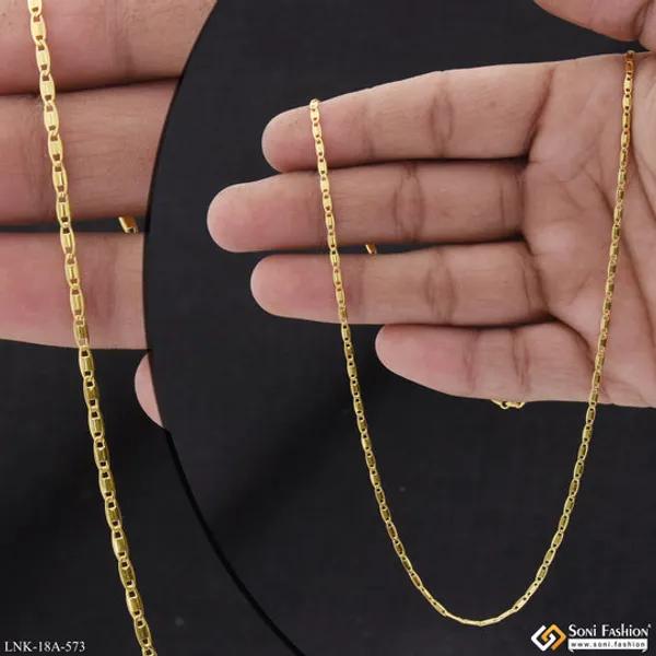 Finely_Detailed_18k_Gold_Plated_Chain_For_Ladies_Style_A573