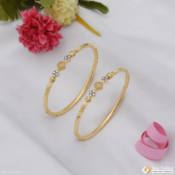 1_Gram_Gold_Plated_Dazzling_Design_Bangles_For_Women_Style_A044