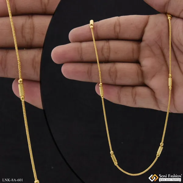 Pipe_Gorgeous_Design_Gold_Plated_Chain_For_Ladies_Style_A601