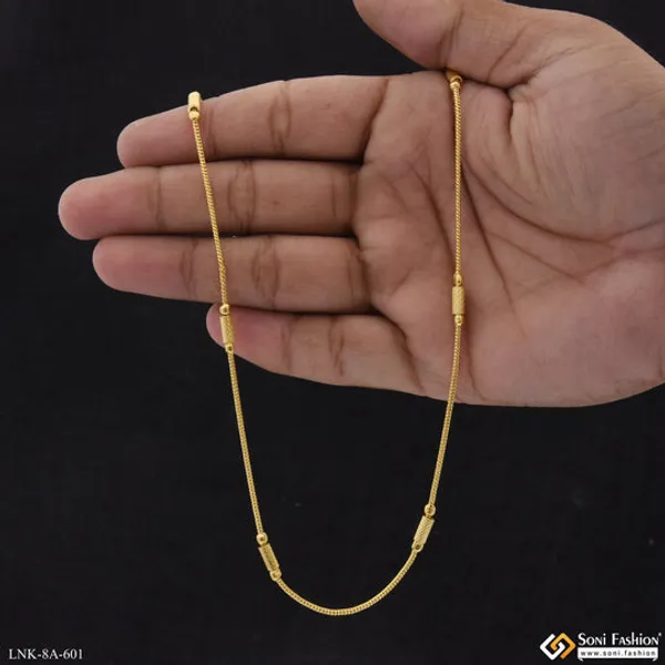 Pipe_Gorgeous_Design_Gold_Plated_Chain_For_Ladies_Style_A601