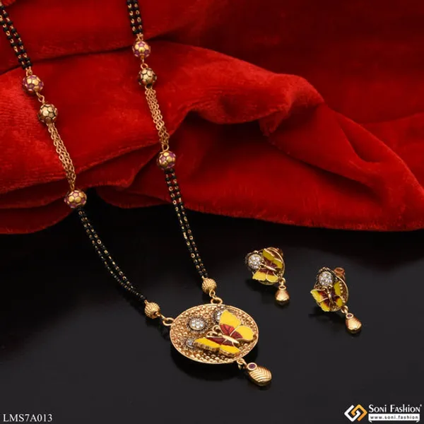 Butterfly_With_Diamond_Gold_Plated_Mangalsutra_Set_For_Women_Style_Lmsa013