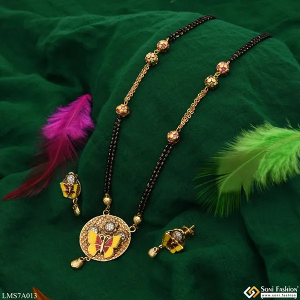 Butterfly_With_Diamond_Gold_Plated_Mangalsutra_Set_For_Women_Style_Lmsa013