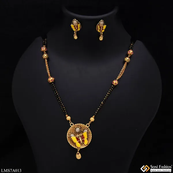 Butterfly_With_Diamond_Gold_Plated_Mangalsutra_Set_For_Women_Style_Lmsa013