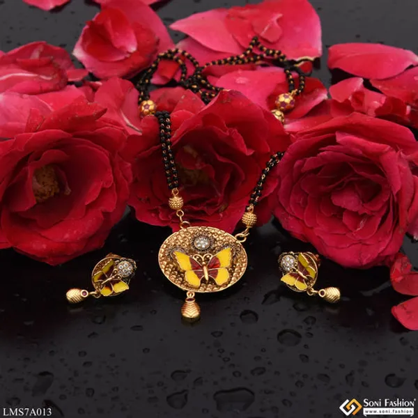 Butterfly_With_Diamond_Gold_Plated_Mangalsutra_Set_For_Women_Style_Lmsa013