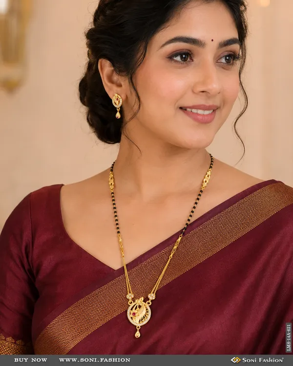 Best_Quality_Gold_Plated_Mangalsutra_Set_For_Women_Style_A621