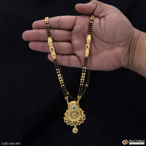 Glittering_Design_Gold_Plated_Mangalsutra_For_Women_Style_A943
