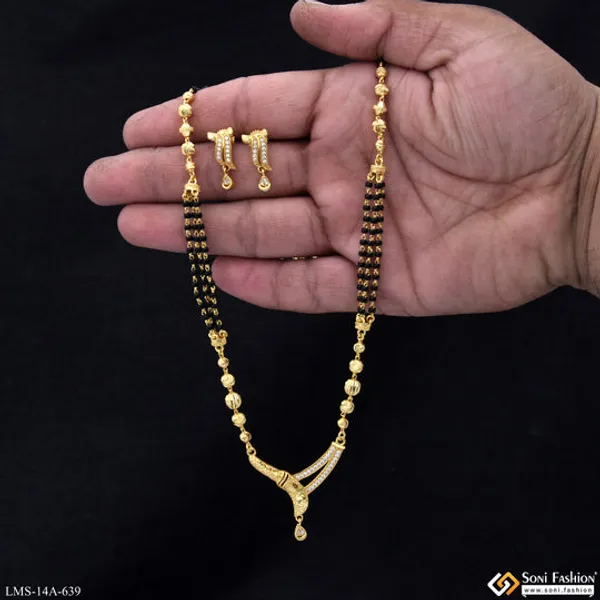 Latest_Design_Gold_Plated_Mangalsutra_Set_For_Women_Style_A639