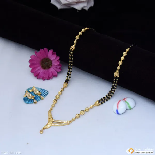 Latest_Design_Gold_Plated_Mangalsutra_Set_For_Women_Style_A639