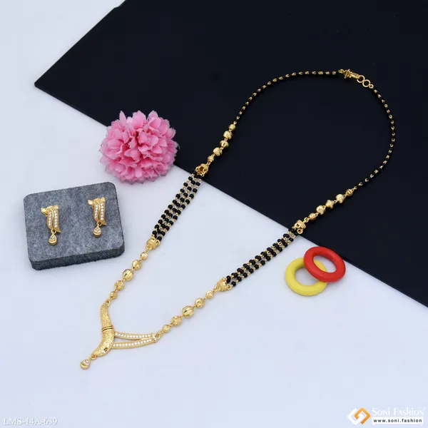 Latest_Design_Gold_Plated_Mangalsutra_Set_For_Women_Style_A639