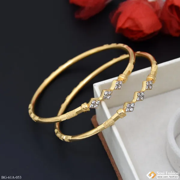 1_Gram_Gold_Plated_Charming_Design_Bangles_For_Ladies_Style_A053
