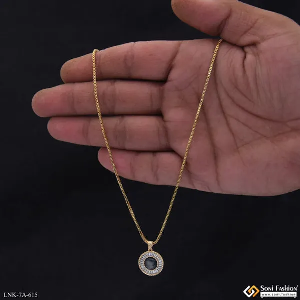 Classic_Design_Gold_Plated_Chain_Pendant_For_Ladies_Style_A615