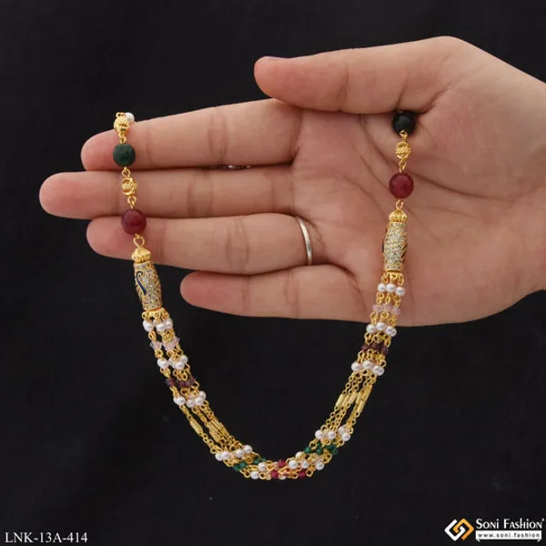 Gorgeous_Design_Sparkling_Design_Gold_Plated_Necklace_For_Ladies_Style_A414