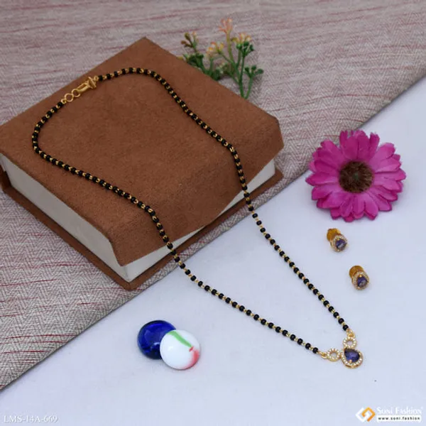 Casual_Design_Gold_Plated_Mangalsutra_Set_For_Women_Style_A669