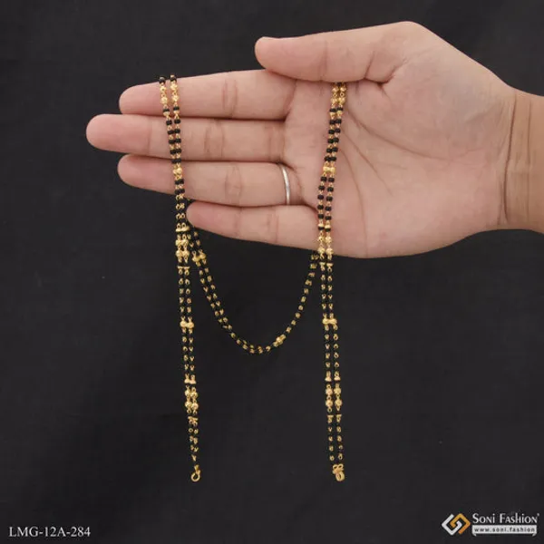1_Gram_Gold_Plated_Hand_Finished_Design_Mangalsutra_Dori_For_Women_Style_A284