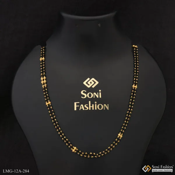 1_Gram_Gold_Plated_Hand_Finished_Design_Mangalsutra_Dori_For_Women_Style_A284
