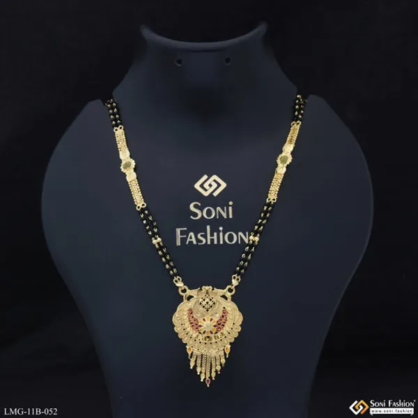Finely_Detailed_Gold_Plated_Mangalsutra_For_Women_Style_B052