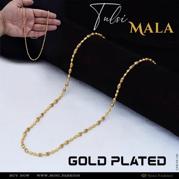 Charming_Design_Gold_Plated_Tulsi_Mala_For_Women_Style_A729