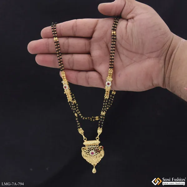Chic_Design_Gold_Plated_Mangalsutra_For_Women_Style_A794