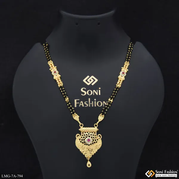 Chic_Design_Gold_Plated_Mangalsutra_For_Women_Style_A794