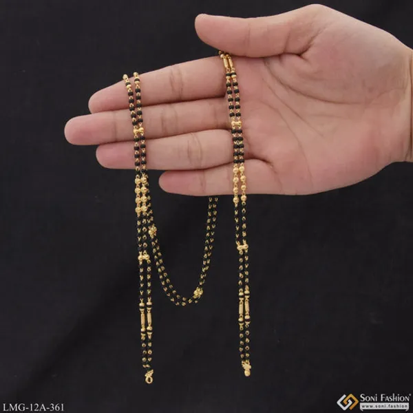 1_Gram_Gold_Plated_2_Line_Latest_Design_Mangalsutra_Dori_For_Women_Style_A361