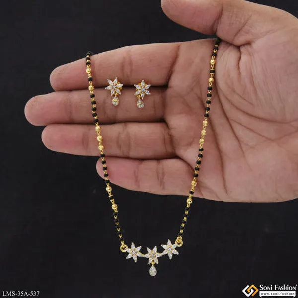 1_Gram_Gold_Plated_Unique_Design_Mangalsutra_Set_For_Women_Style_A537