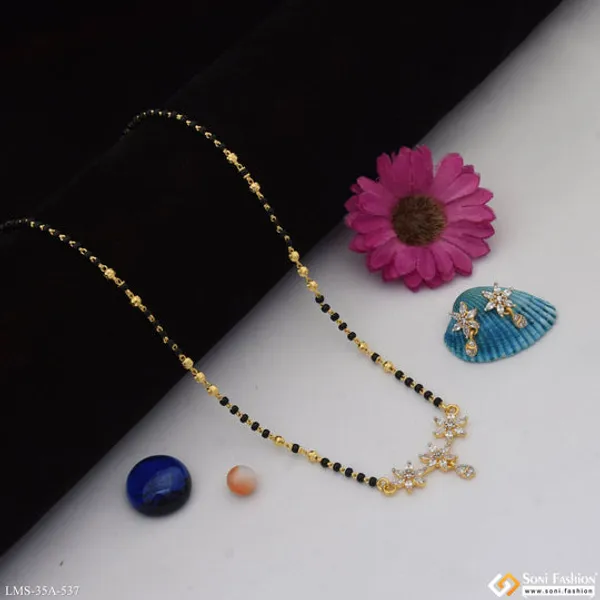 1_Gram_Gold_Plated_Unique_Design_Mangalsutra_Set_For_Women_Style_A537