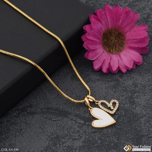 Hand_Crafted_Design_Gold_Plated_Chain_Pendant_For_Ladies_Style_A548