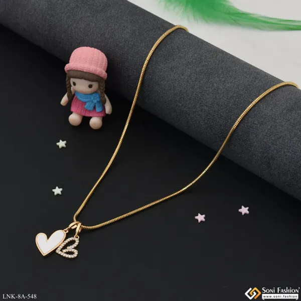 Hand_Crafted_Design_Gold_Plated_Chain_Pendant_For_Ladies_Style_A548