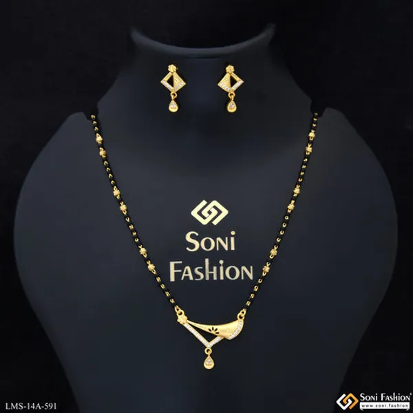 Dazzling_Design_Gold_Plated_Mangalsutra_Set_For_Women_Style_A591