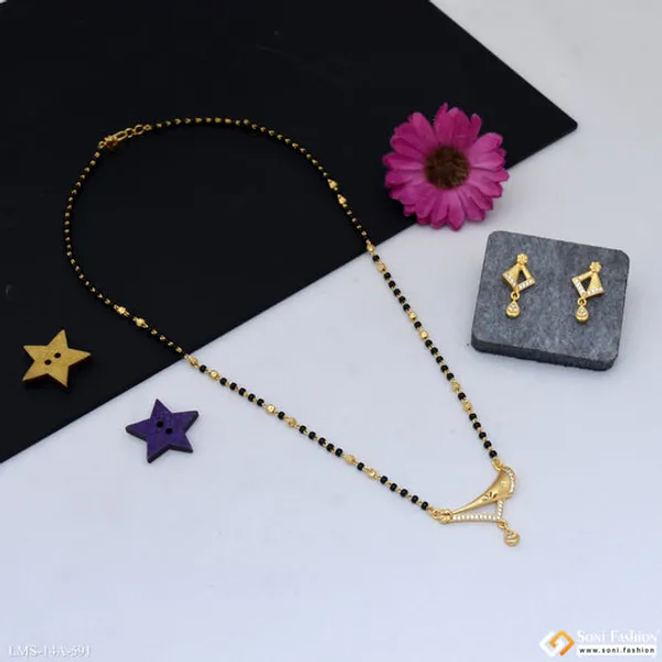 Dazzling_Design_Gold_Plated_Mangalsutra_Set_For_Women_Style_A591
