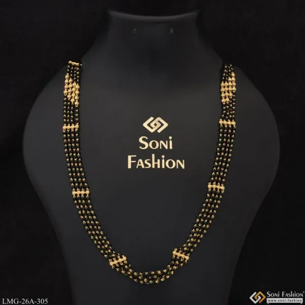 1_Gram_Gold_Plated_4_Line_Finely_Detailed_Mangalsutra_Dori_For_Women_Style_A305