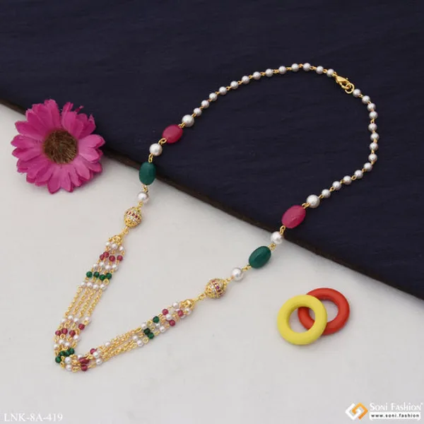 New_Style_With_Diamond_Beautiful_Design_Gold_Plated_Necklace_For_Lady_Style_A419