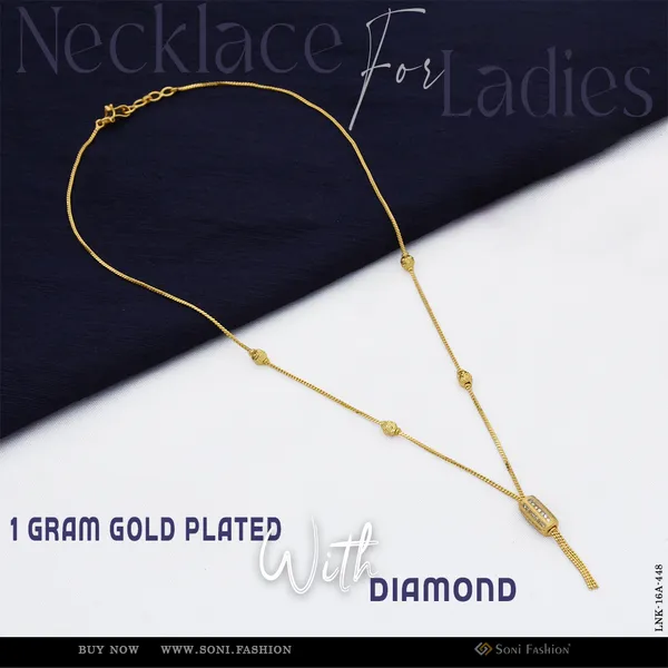 1_Gram_Gold_Plated_With_Diamond_Funky_Design_Necklace_For_Ladies_Style_A448