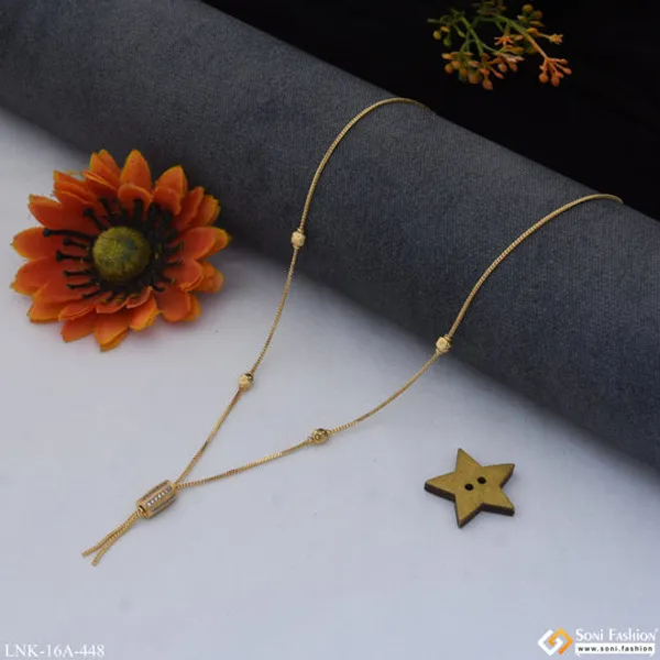1_Gram_Gold_Plated_With_Diamond_Funky_Design_Necklace_For_Ladies_Style_A448