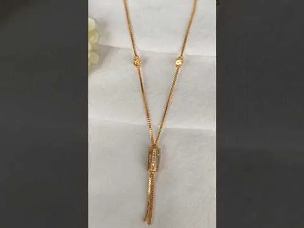 1_Gram_Gold_Plated_With_Diamond_Funky_Design_Necklace_For_Ladies_Style_A448
