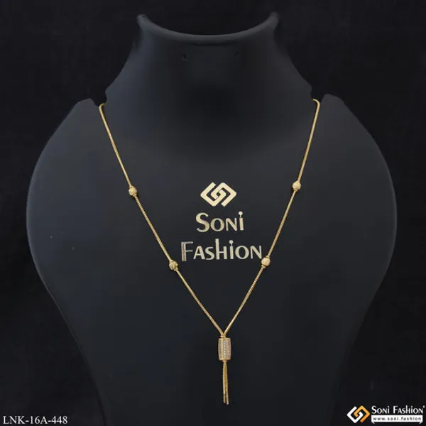 1_Gram_Gold_Plated_With_Diamond_Funky_Design_Necklace_For_Ladies_Style_A448