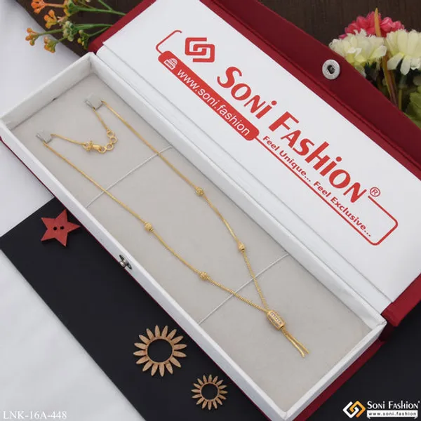 1_Gram_Gold_Plated_With_Diamond_Funky_Design_Necklace_For_Ladies_Style_A448