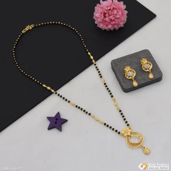 Finely_Detailed_Gold_Plated_Mangalsutra_Set_For_Women_Style_A572