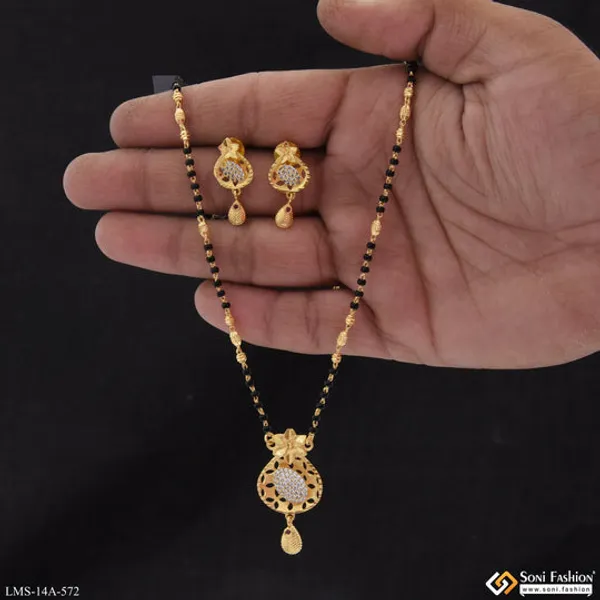 Finely_Detailed_Gold_Plated_Mangalsutra_Set_For_Women_Style_A572