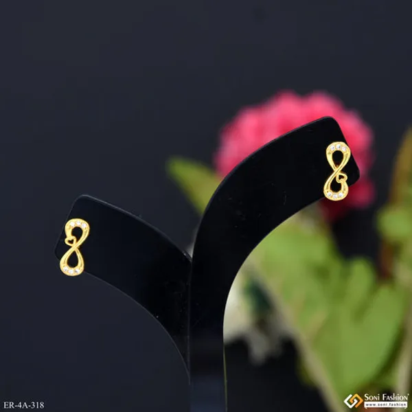 Radiant_Design_Gold_Plated_Earrings_For_Women_Style_A318